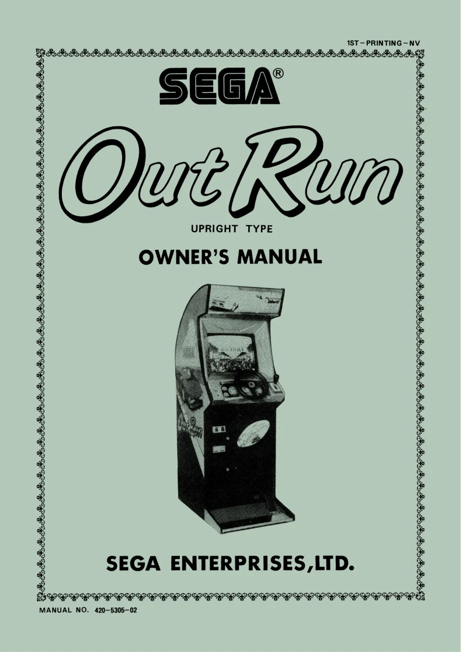 out run owner's manual|sega|games|.webp