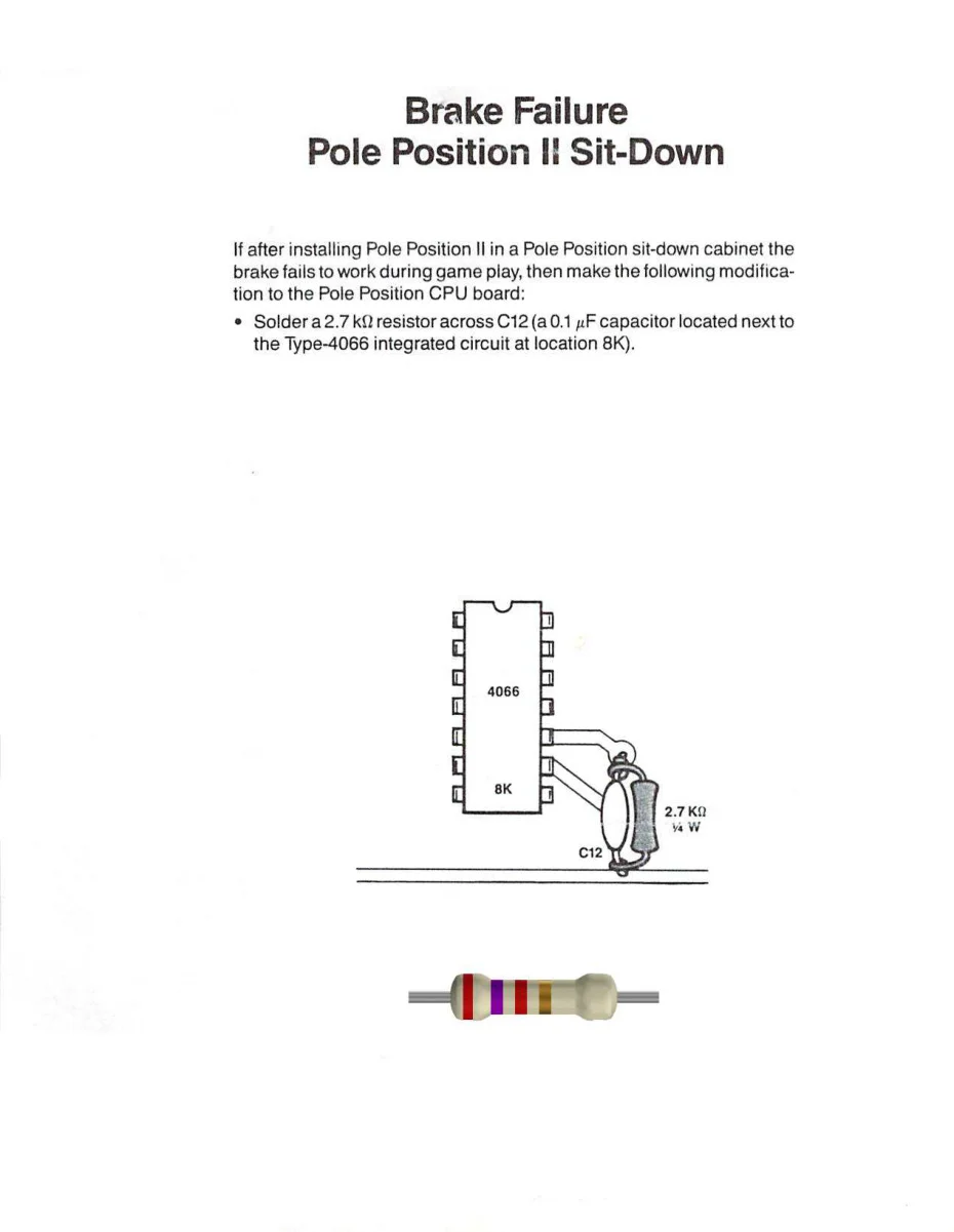 pole position ii brake failure service bulletin|atari|games|.webp