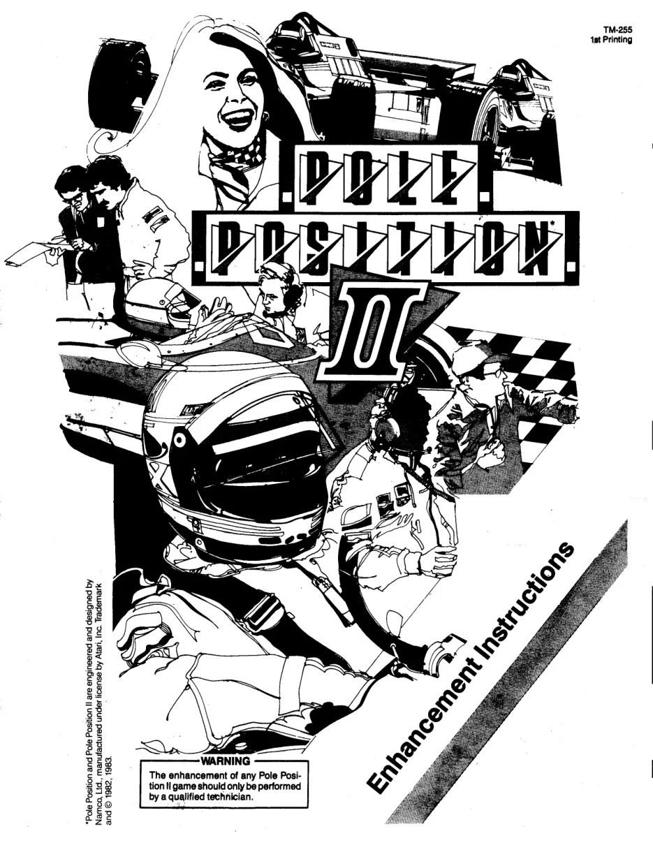 pole position ii tm-255 manual|atari|games|1st printing.webp