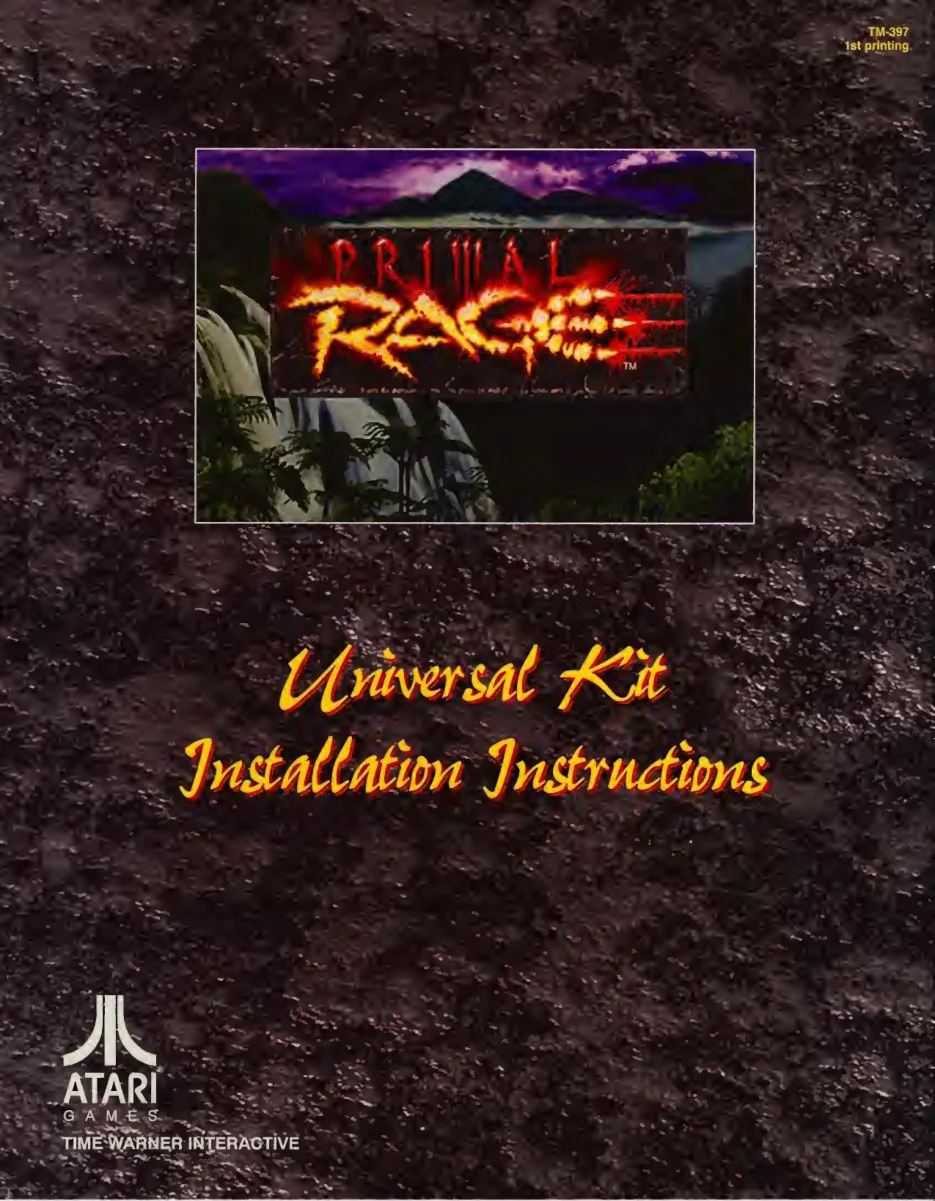 primal rage tm-397 universal conversion kit instructions|atari|games|1st printing.webp