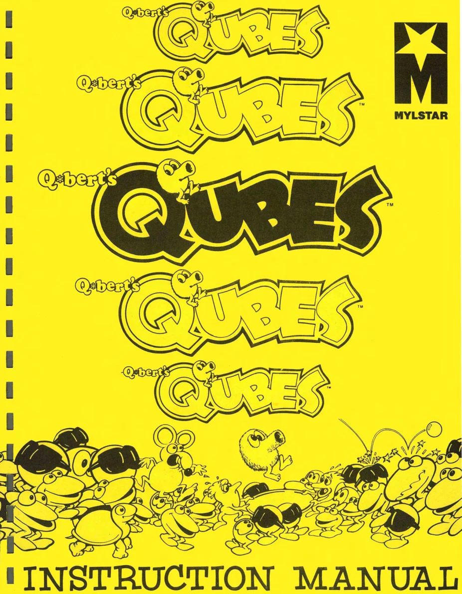 q-bert qubes instruction manual|gottlieb|games|.webp