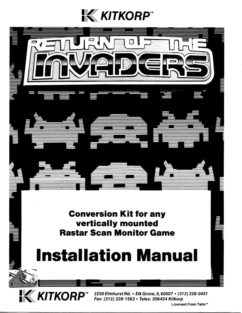 returnof invaders manual|taito|games|.webp