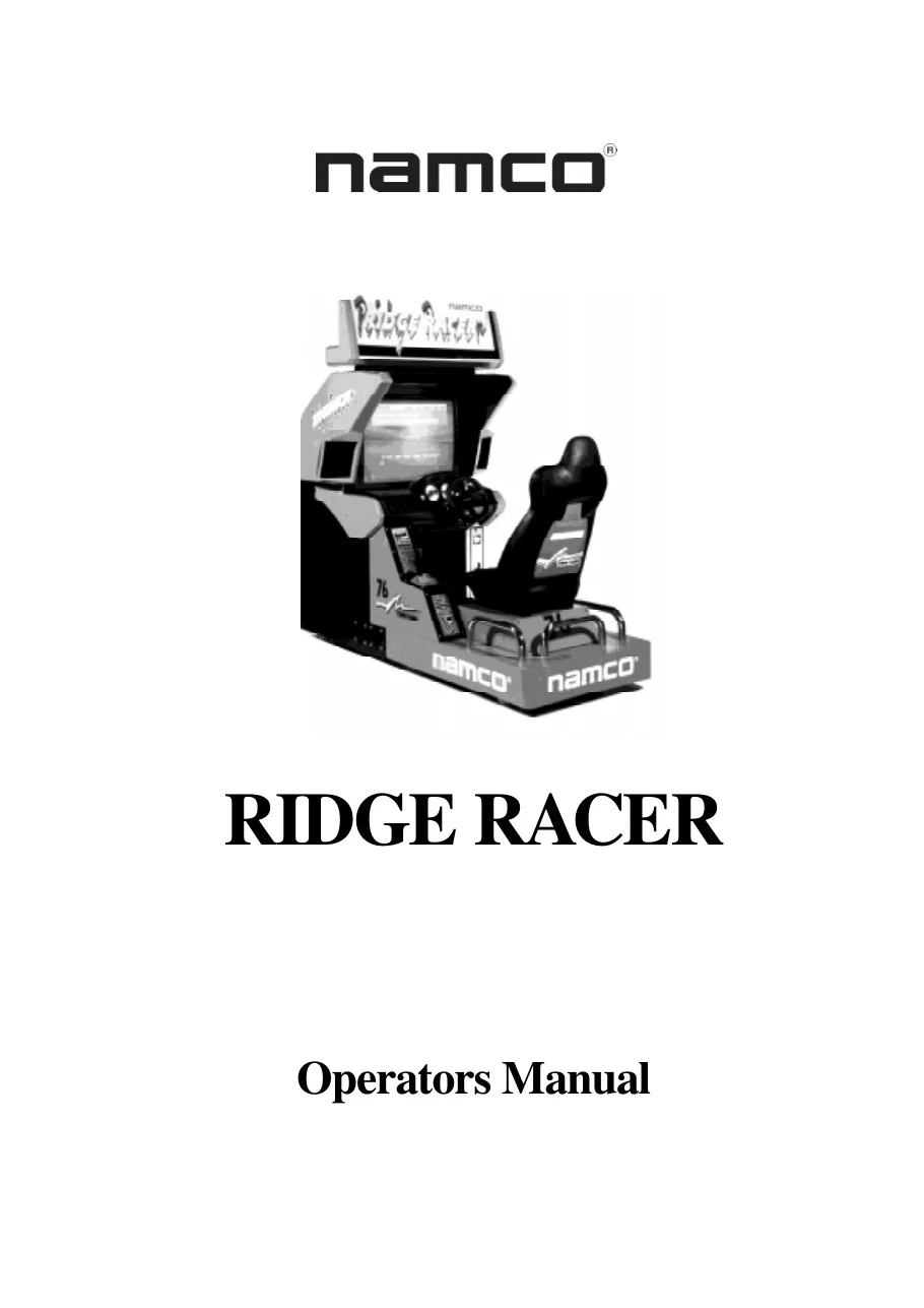 ridge racer sitdown manual|namco|games|.webp