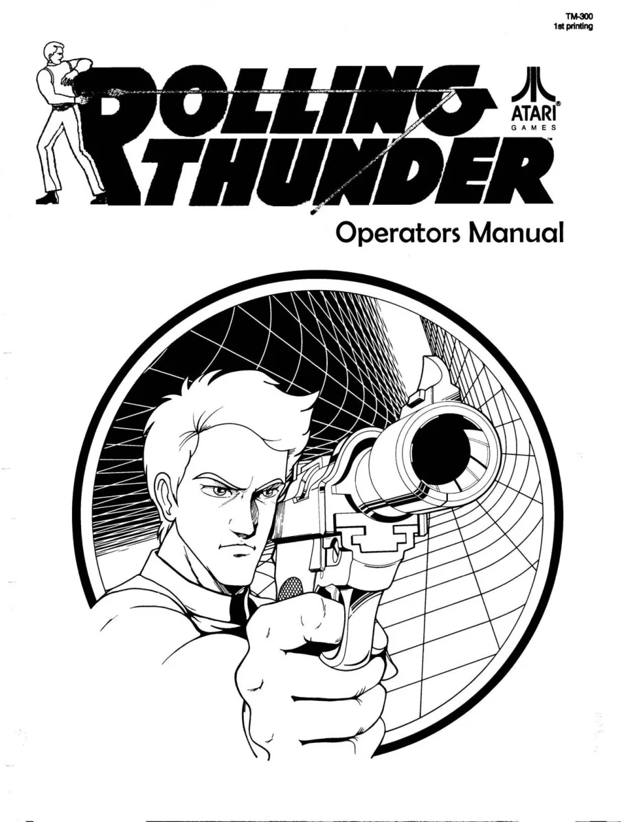 rolling thunder tm-300 manual|namco|games|1st printing.webp