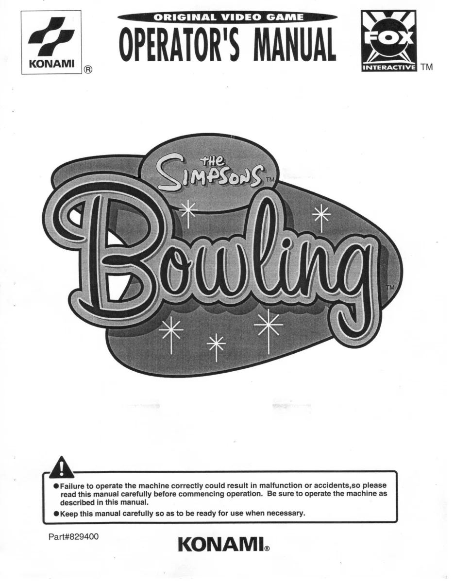 simpsons bowling the operation manual|konami|games|.webp