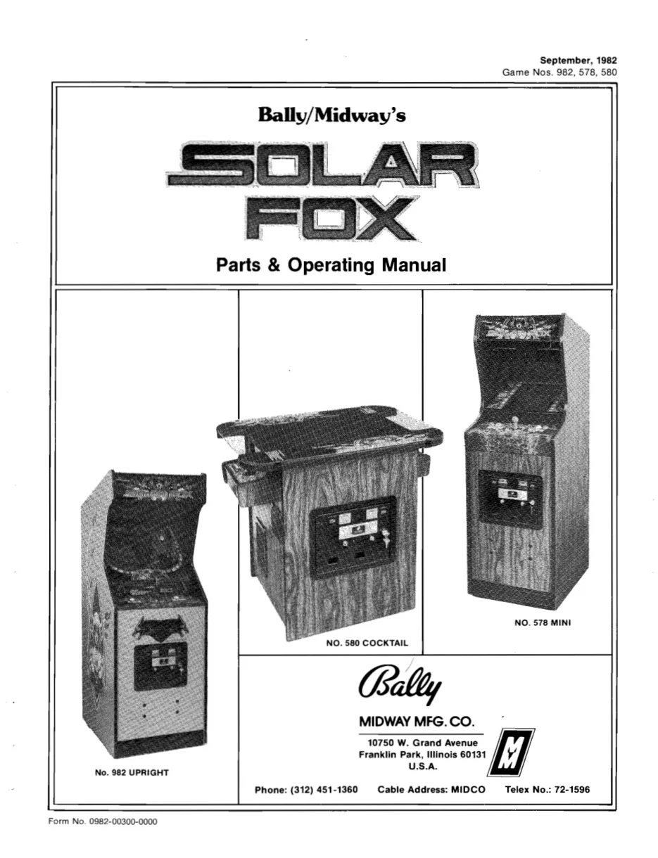 solar fox operation manual|bally-midway|games|.webp
