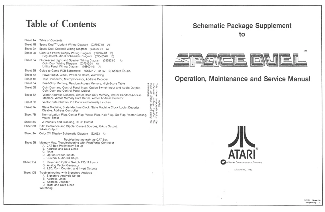 space duel sp-181 manual|atari|games|2nd printing.webp
