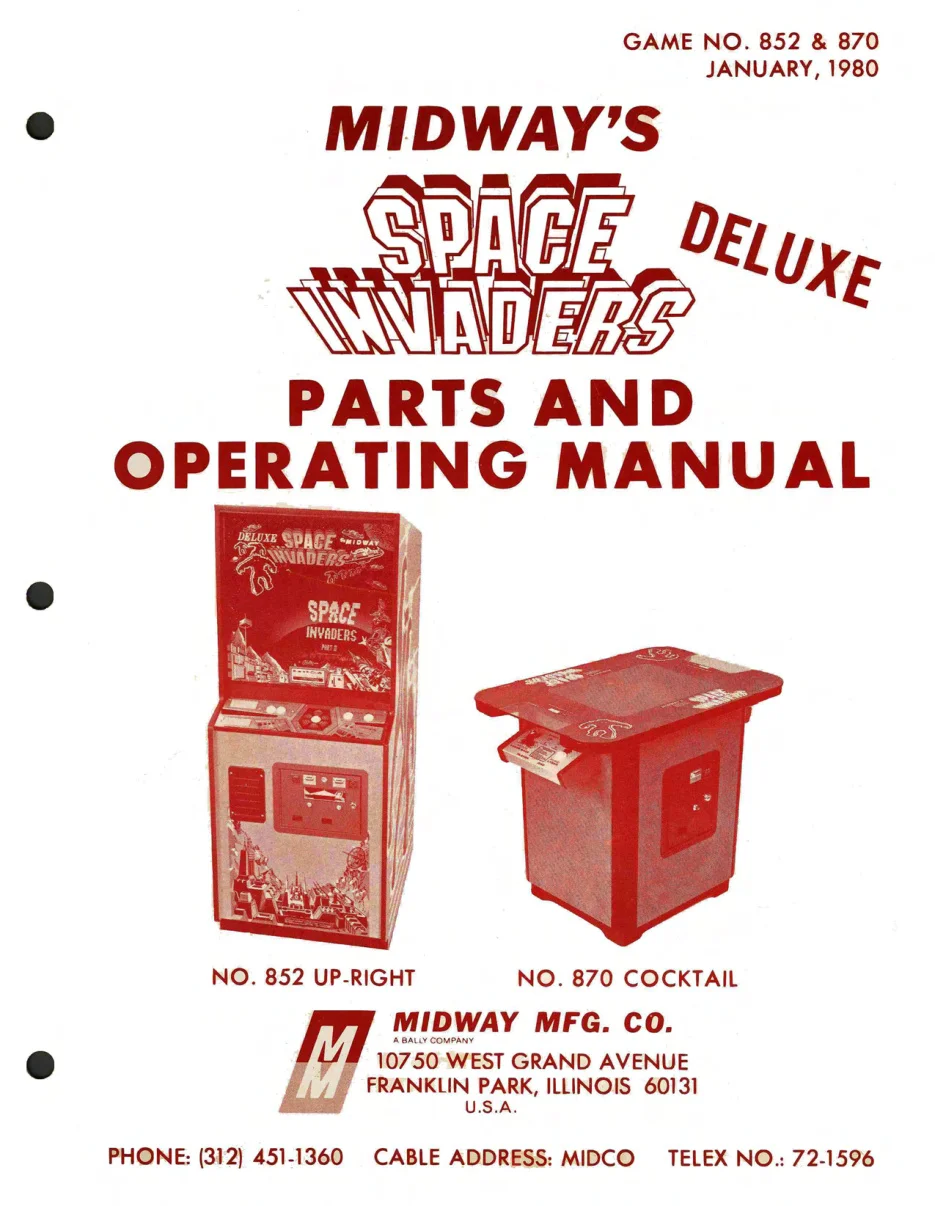 space invaders deluxe operation manual|bally-midway|games|.webp