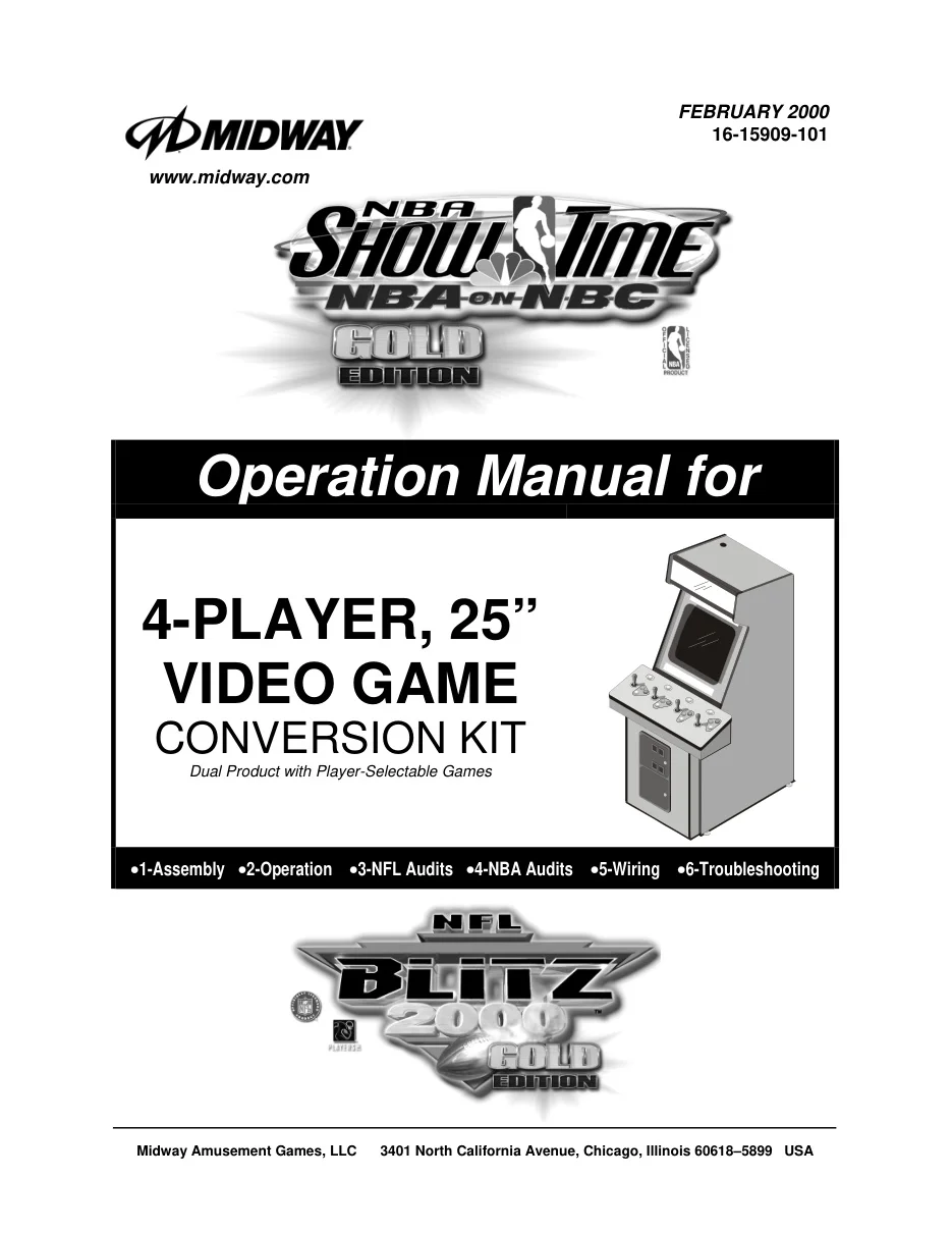 sportstation 25in conversion kit instructions|bally-midway|cabinets|.webp