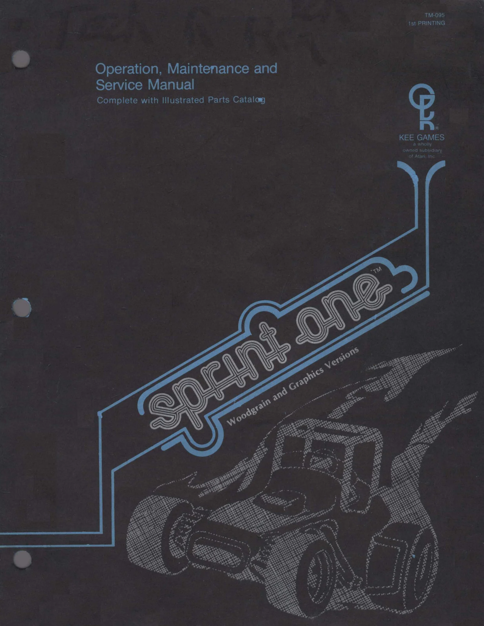 sprint one tm-095 manual|atari|games|1st printing.webp