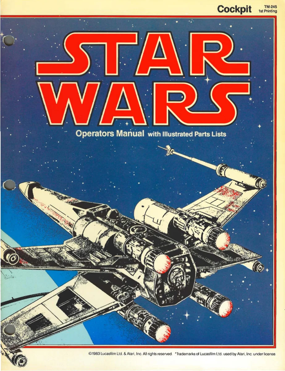 star wars cockpit tm-245 manual|atari|games|1st printing.webp