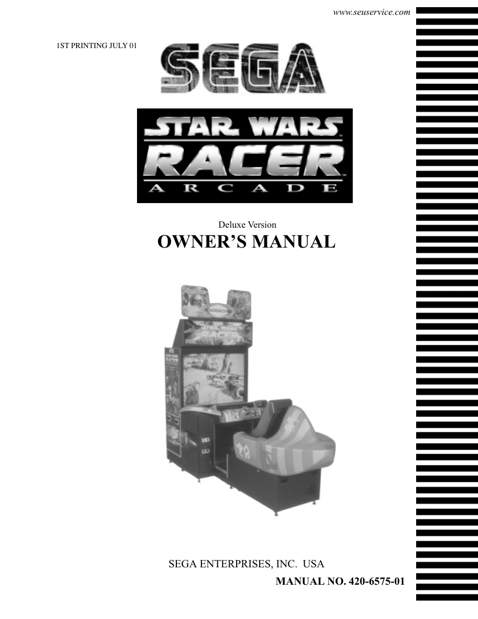star wars racer arcade deluxe manual|sega|games|.webp