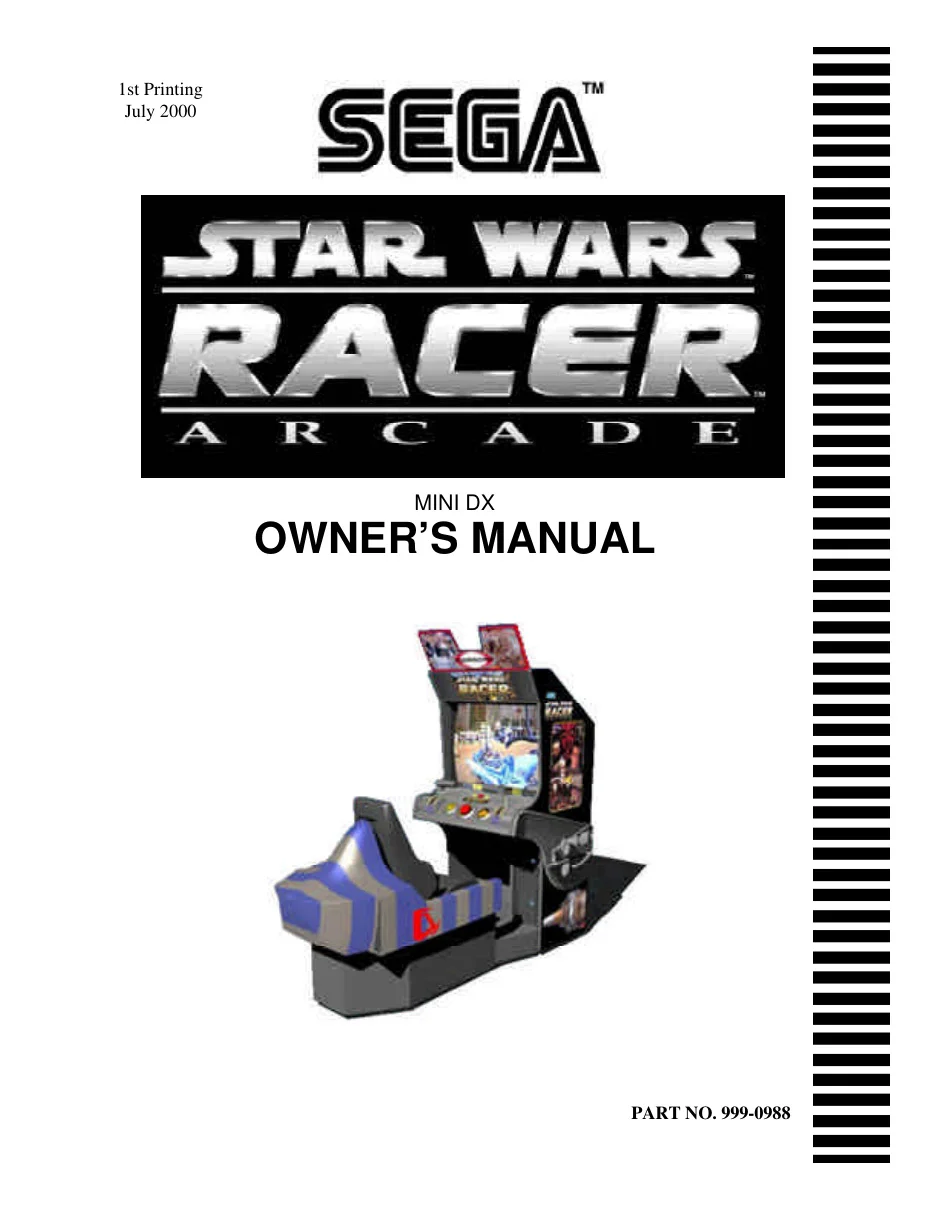 star wars racer arcade mini manual|sega|games|.webp
