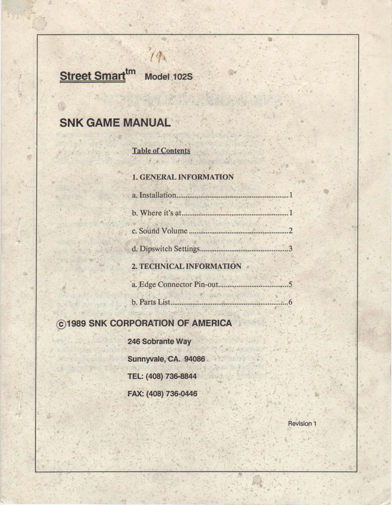 street smart 102s game manual|snk|games|.webp