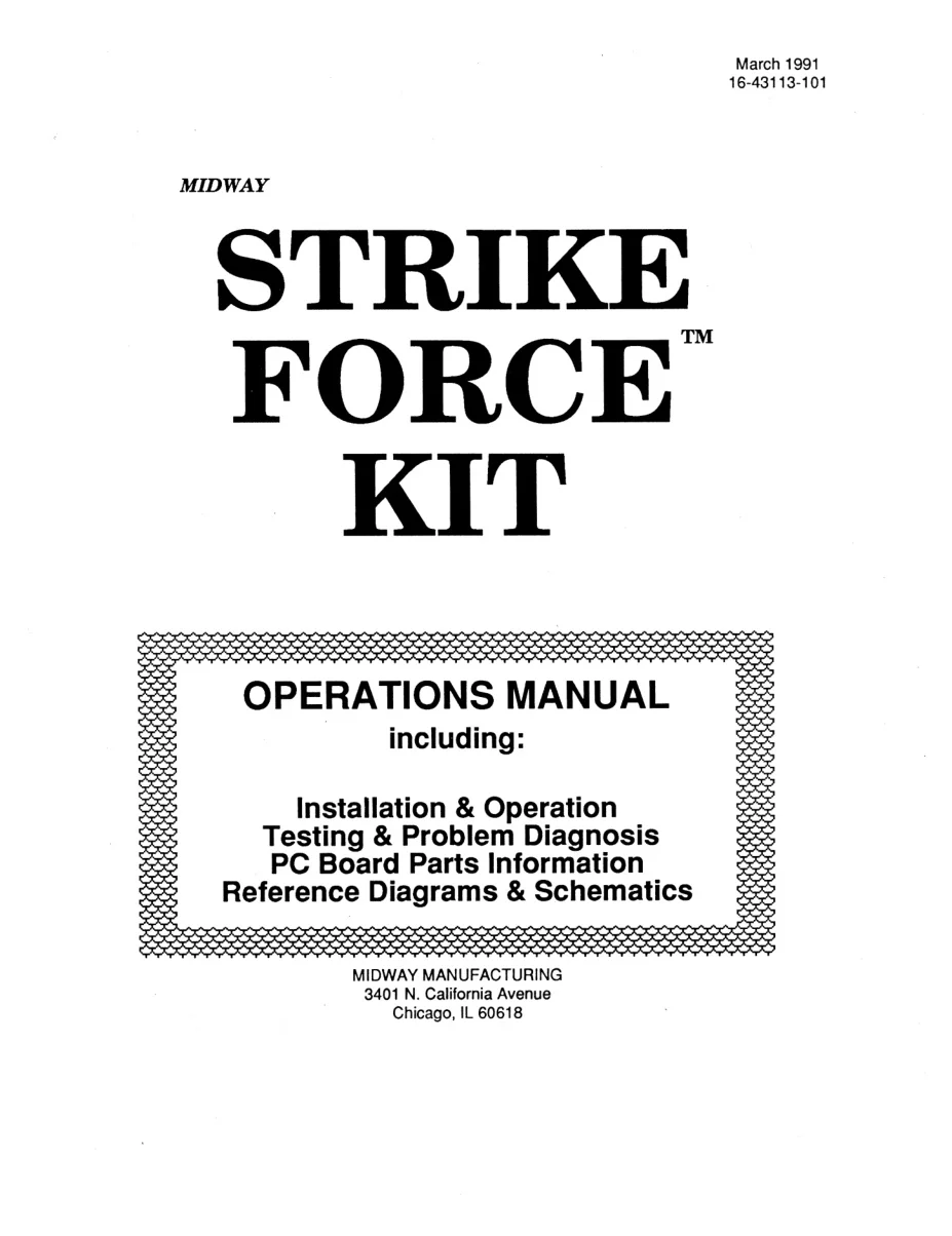 strike force operation manual|bally-midway|games|.webp