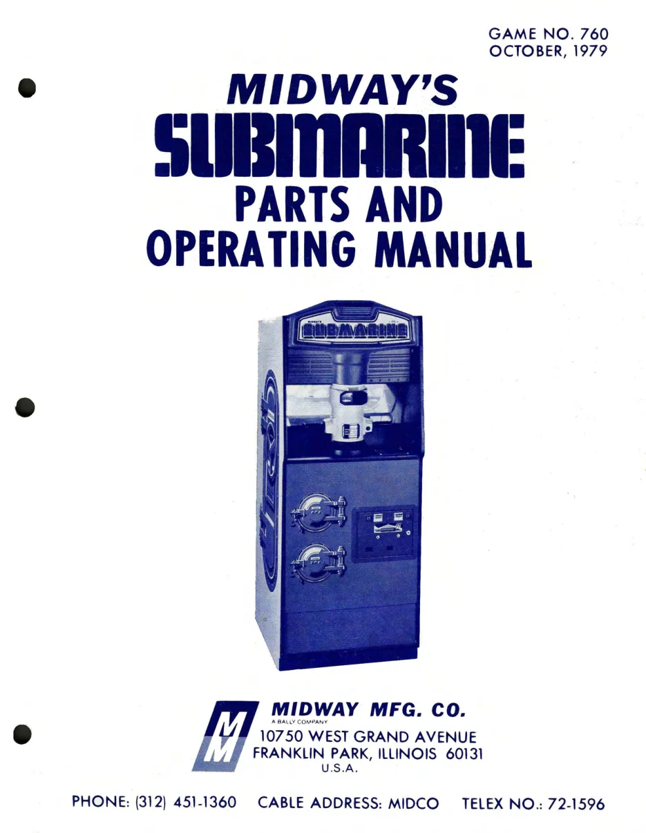 submarine operation manual|bally-midway|games|.webp