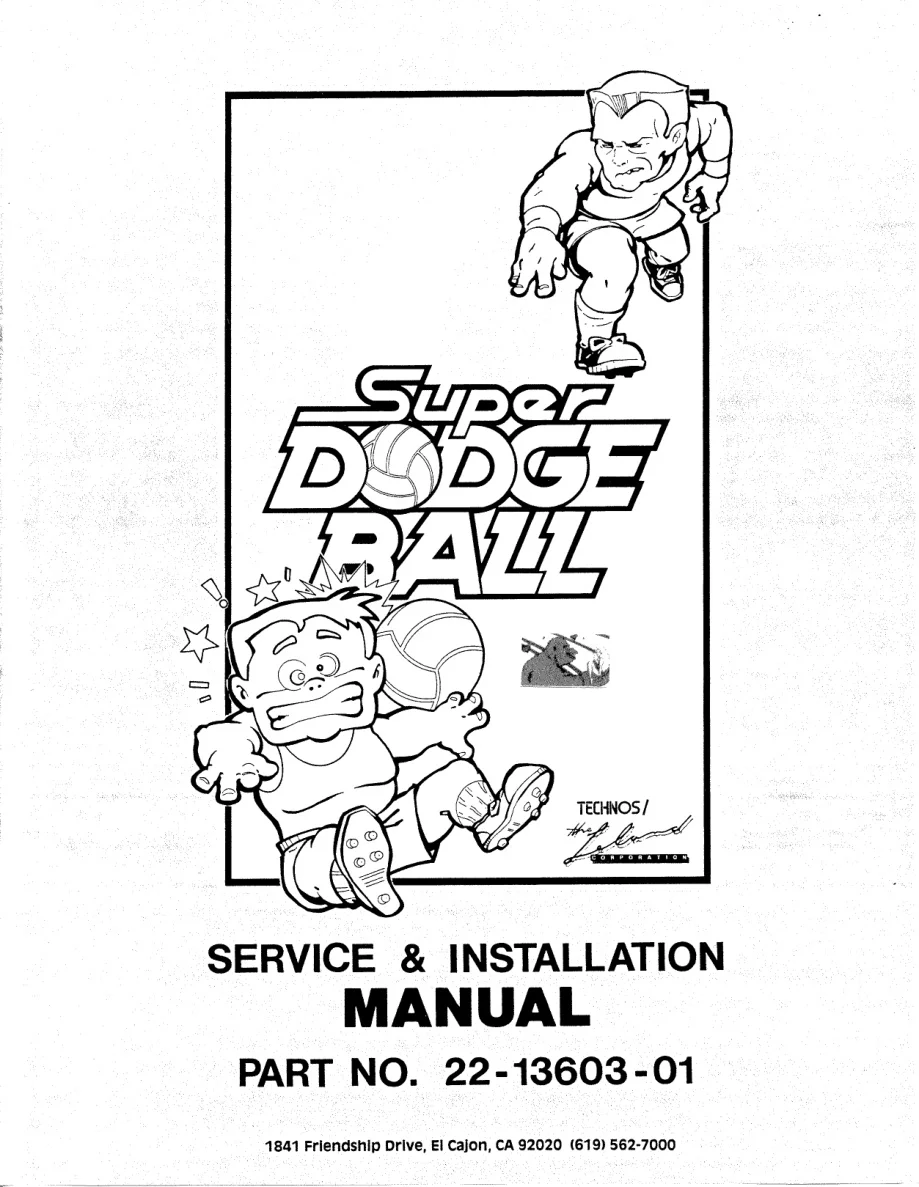 super dodge ball manual|technos|games|.webp