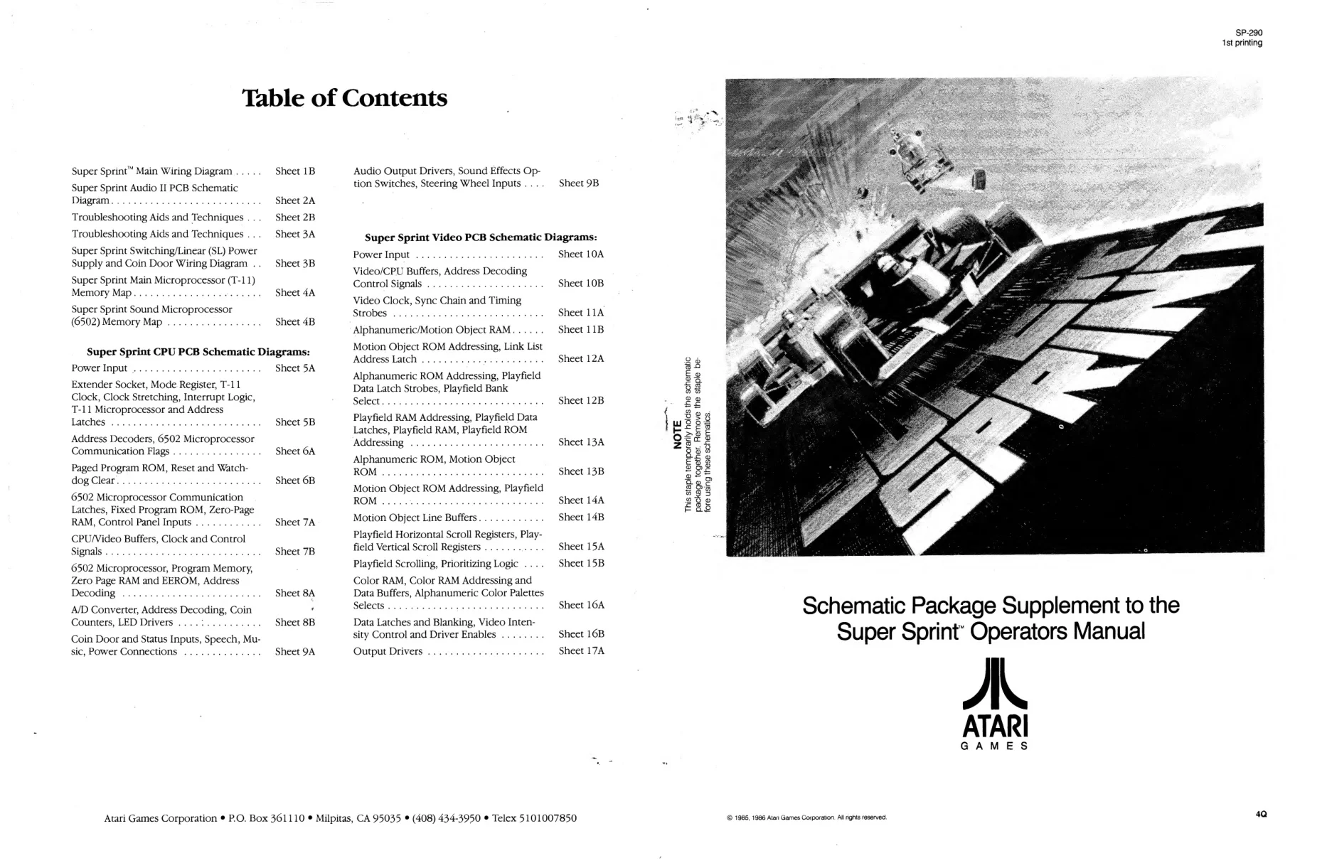 super sprint package supplement to the operation manual|atari|schematics-and-wiring|.webp