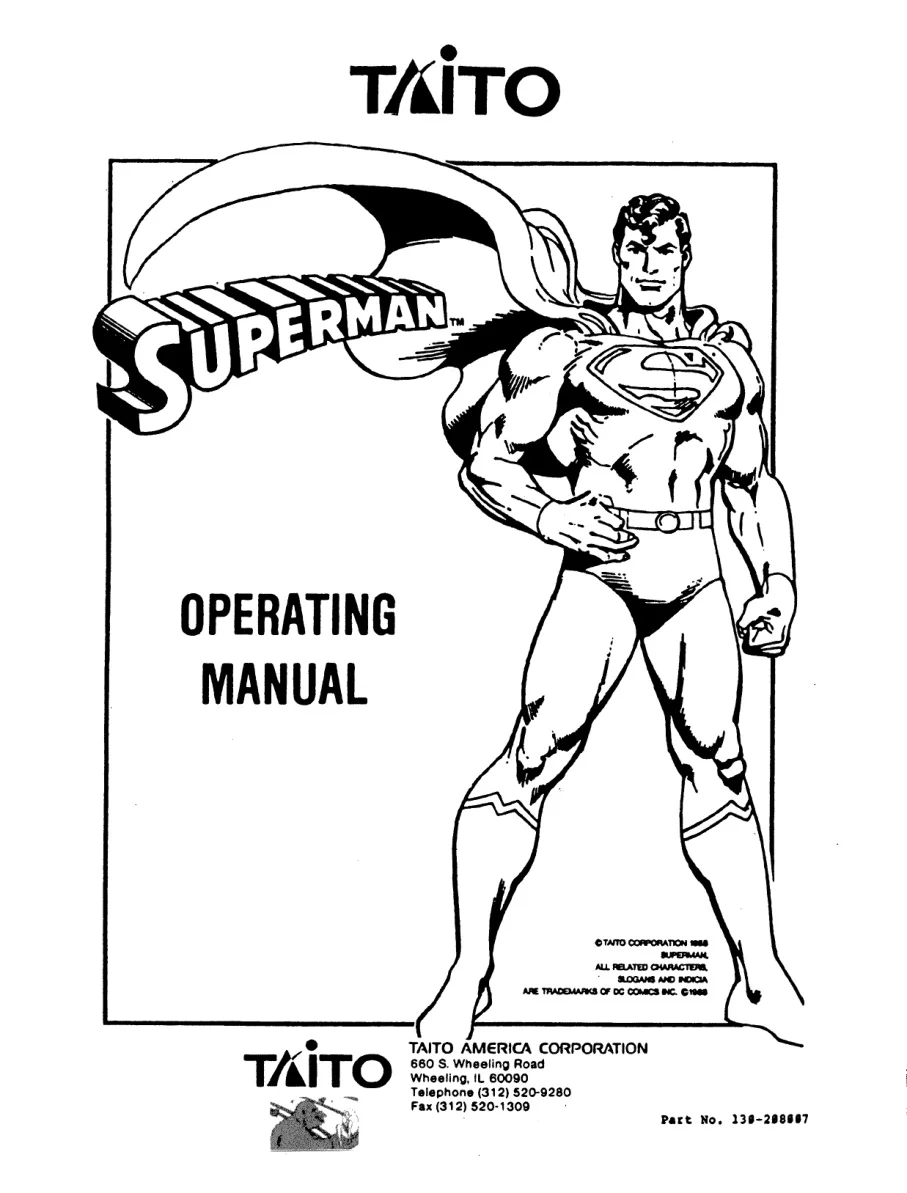 superman manual|taito|games|.webp