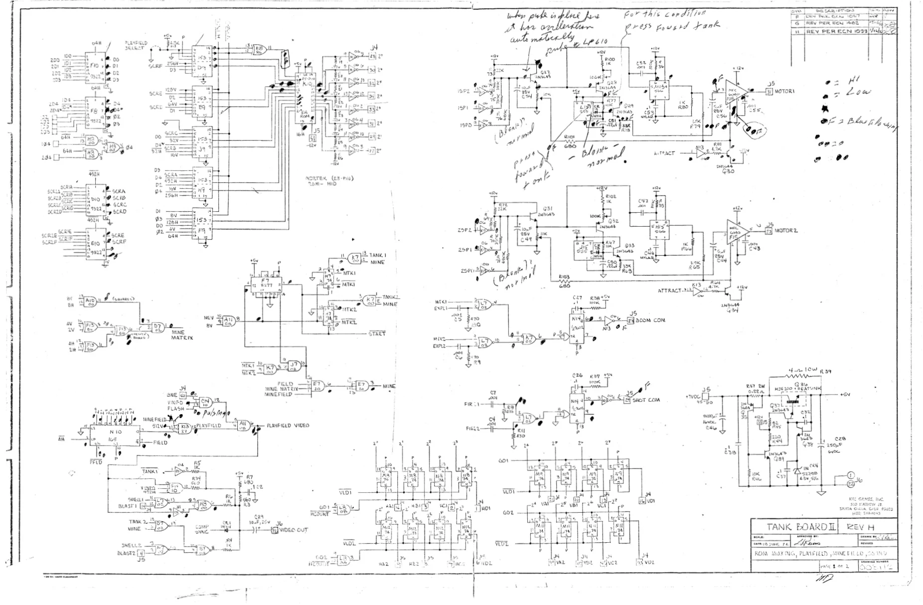 tank tm-010 board ii rev-h schematic|atari|schematics-and-wiring|rev h.webp