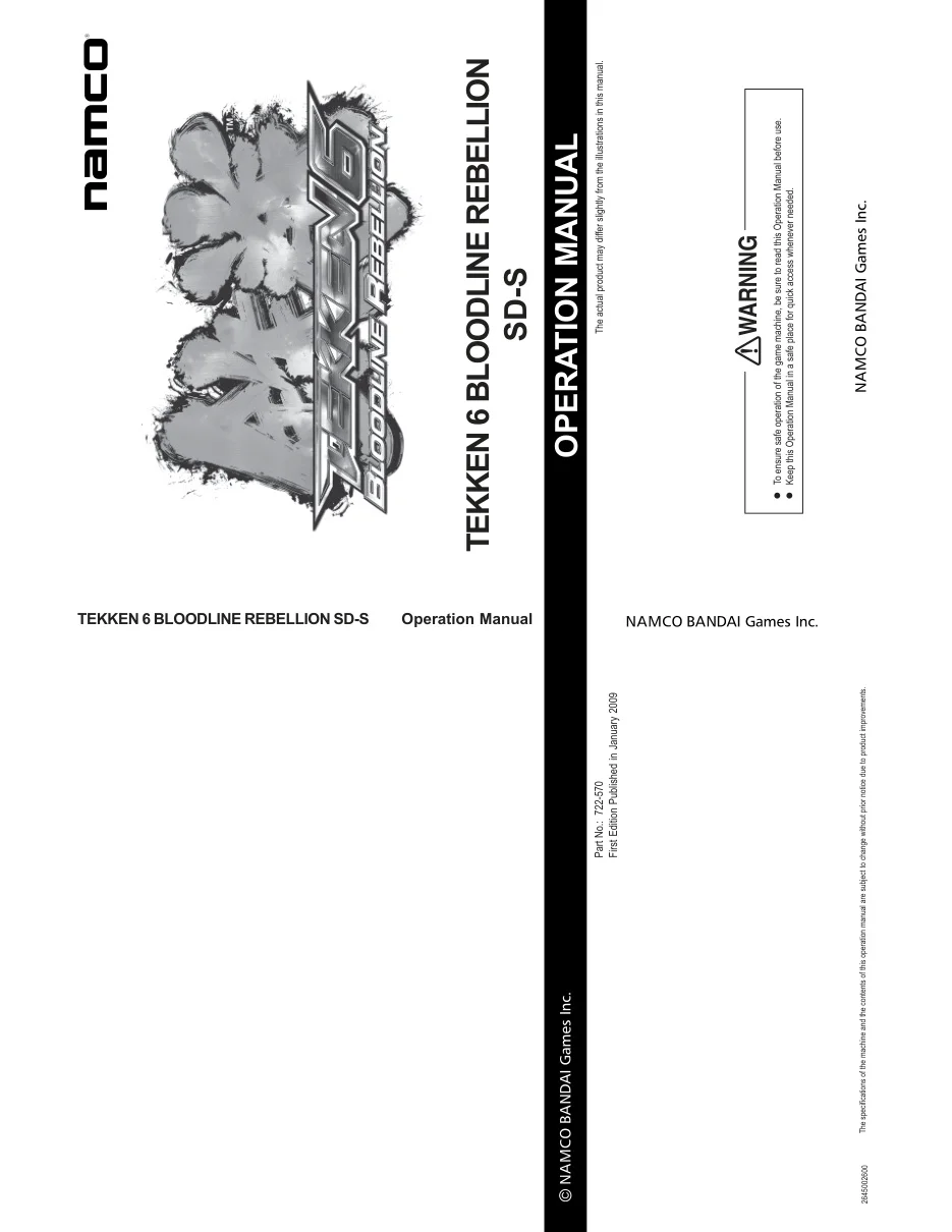 tekken 6 operation manual|namco|games|.webp