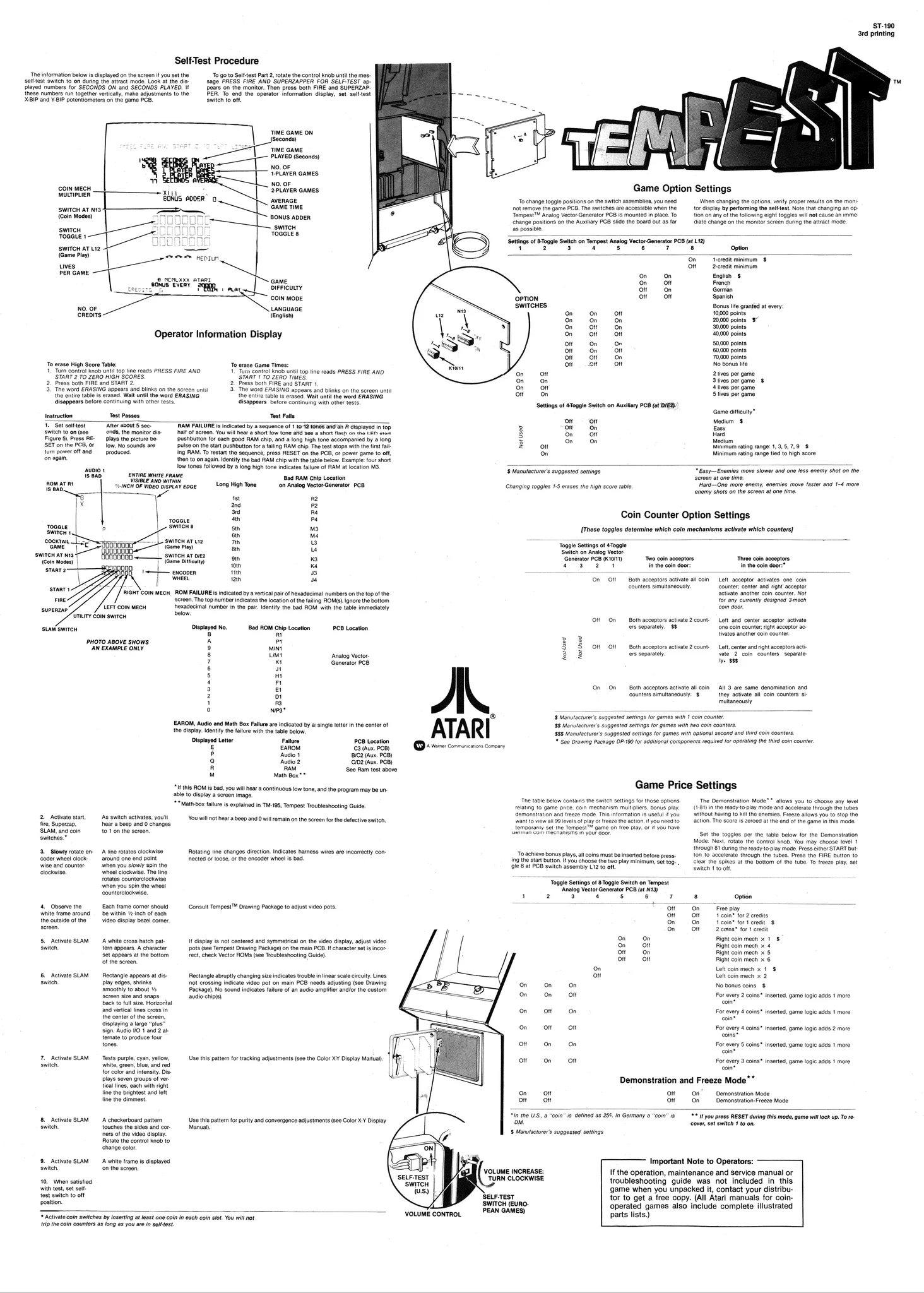 tempest st-190 backdoor manual|atari|games|3rd printing.webp