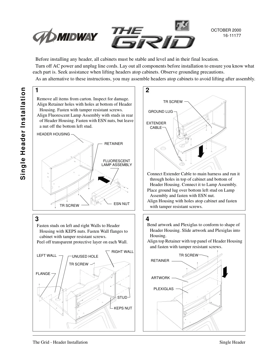 the grid header installation manual|bally-midway|games|.webp