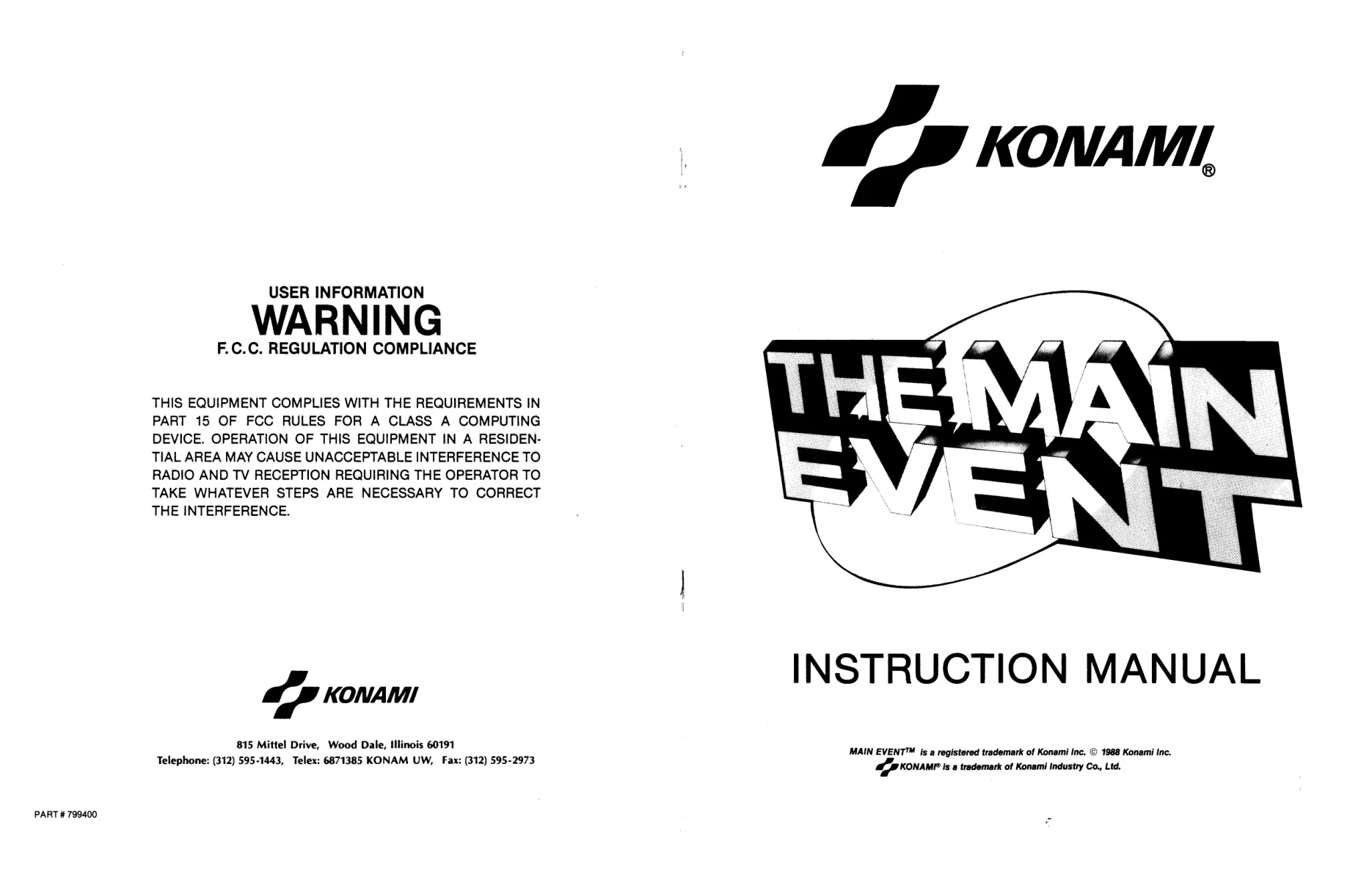 the main event manual|konami|games|.webp