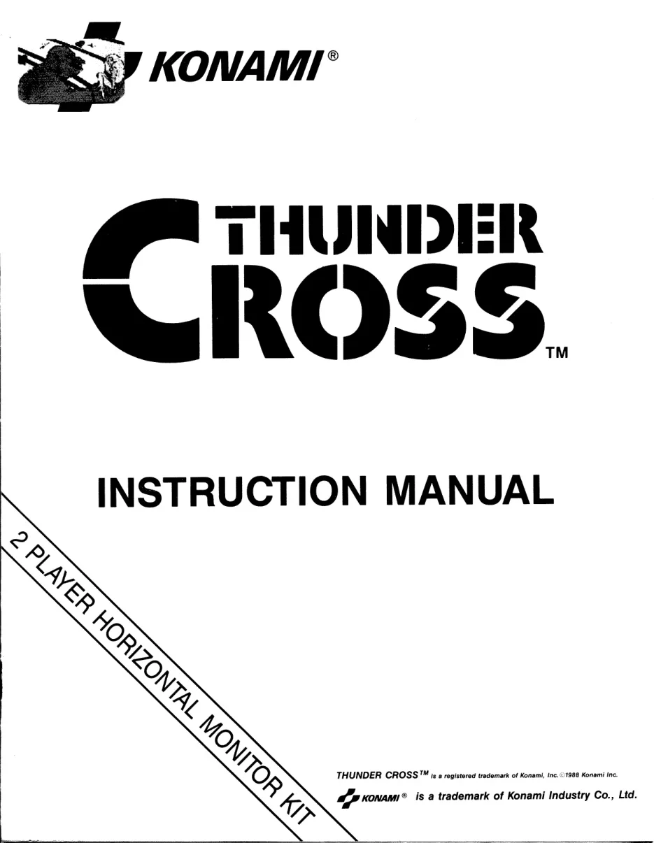 thunder cross manual|konami|games|.webp