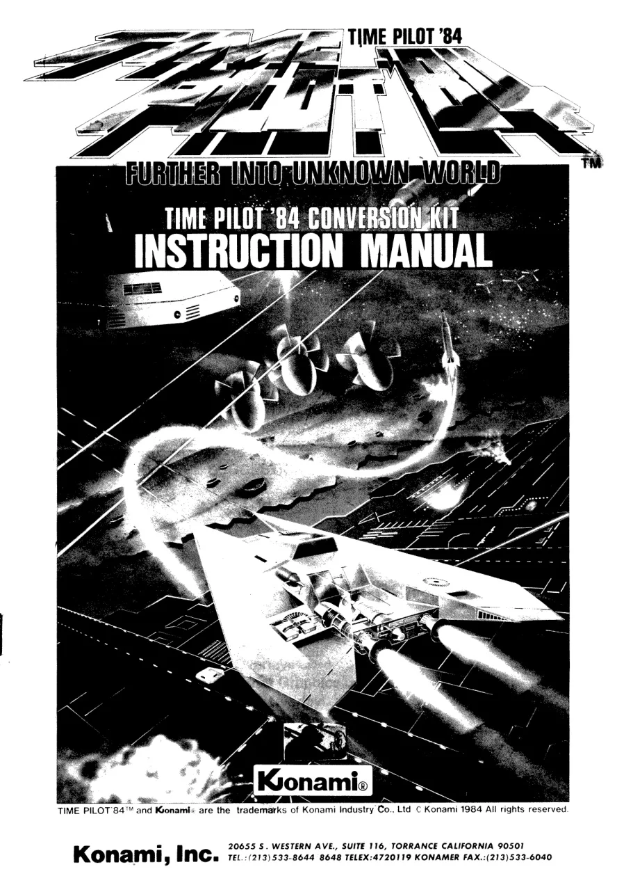 time pilot 84 manual|konami|games|.webp