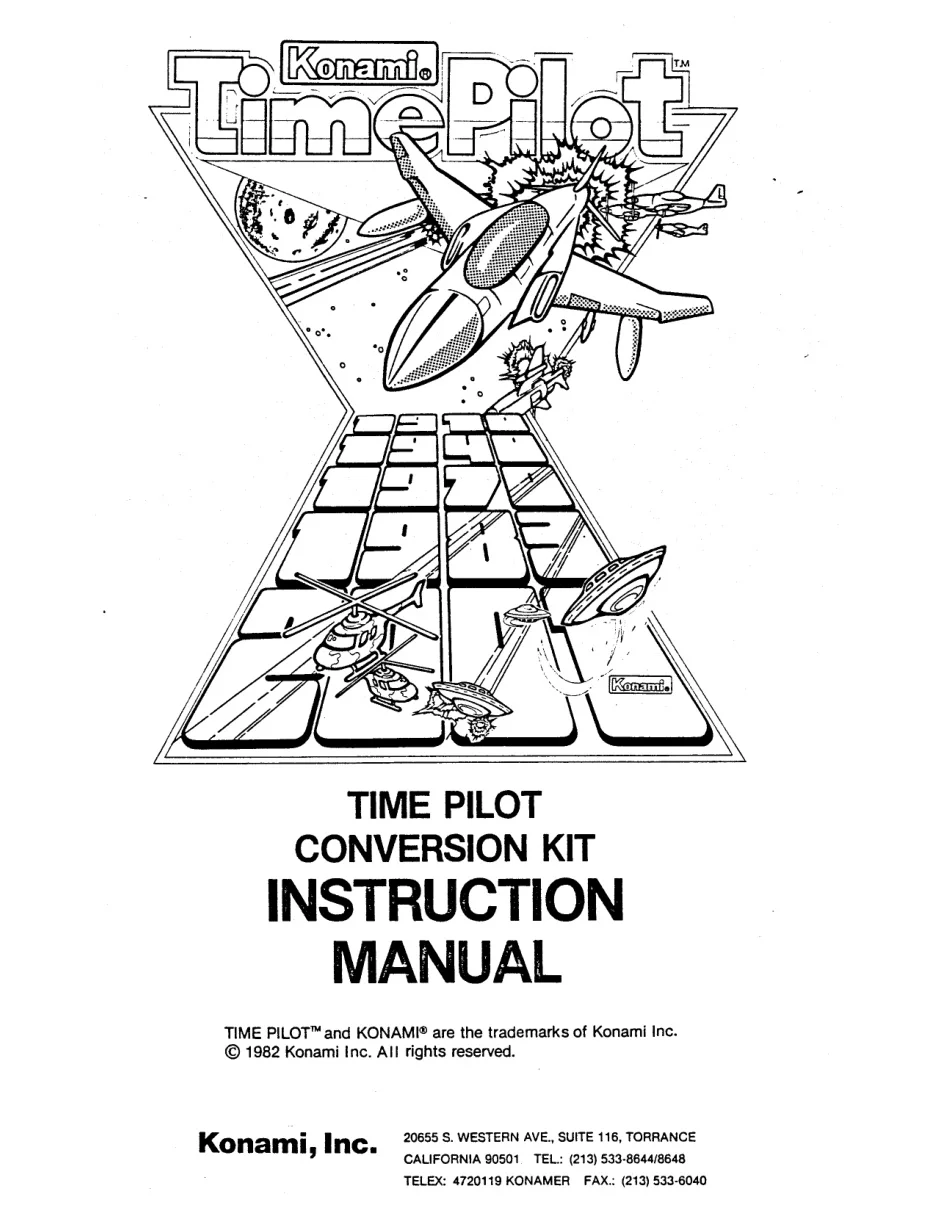 time pilot manual|konami|games|.webp
