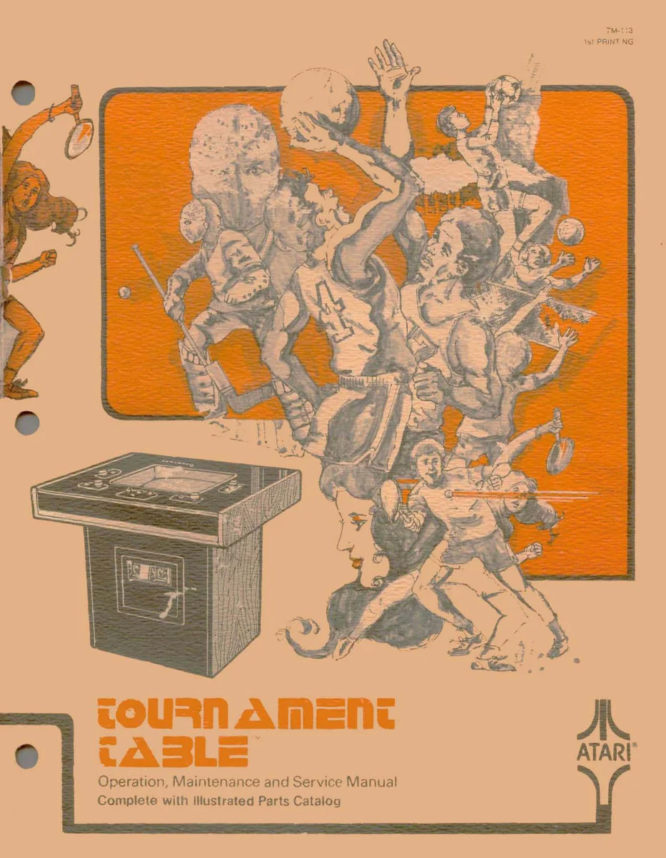 tournament table tm-113 manual|atari|games|1st printing.webp