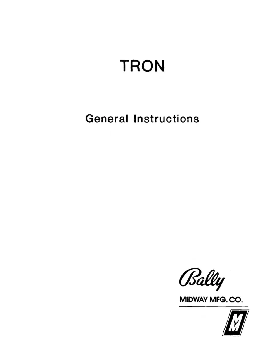 tron general instruction manual|bally-midway|games|.webp