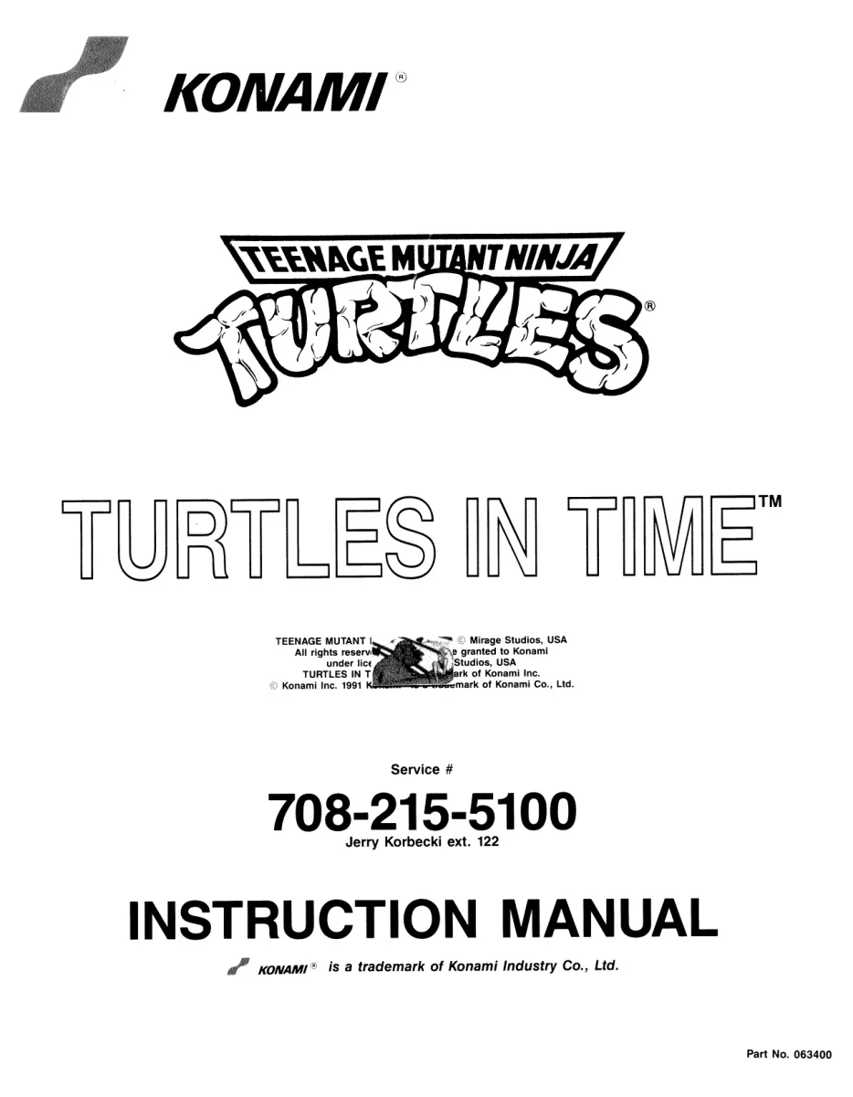 turtlesin time manual|konami|games|.webp