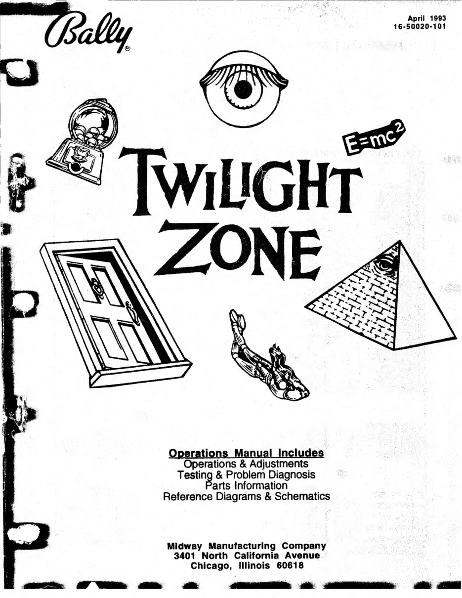 twilight zone operation manual|bally|pinball-em-adjacent|.webp