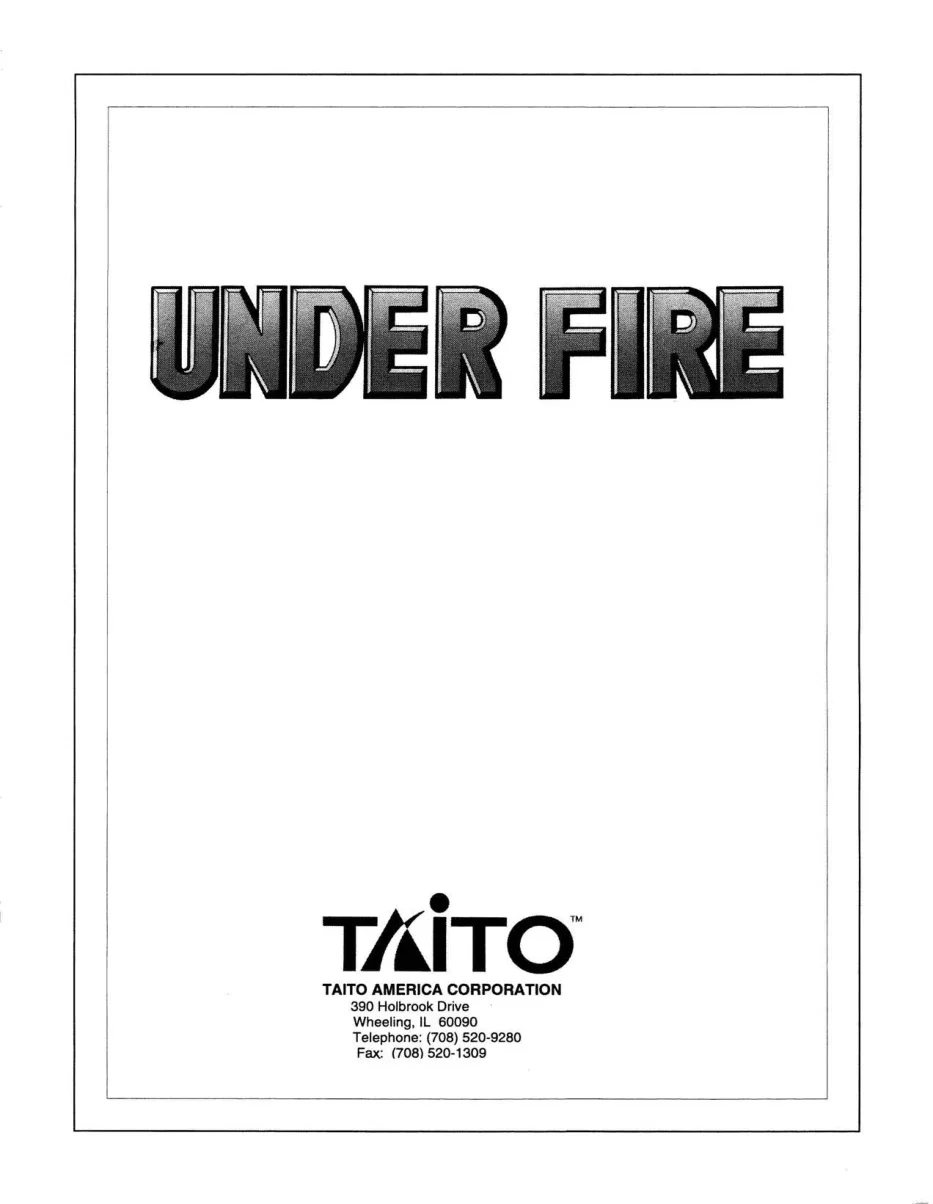 under fire manual|taito|games|.webp