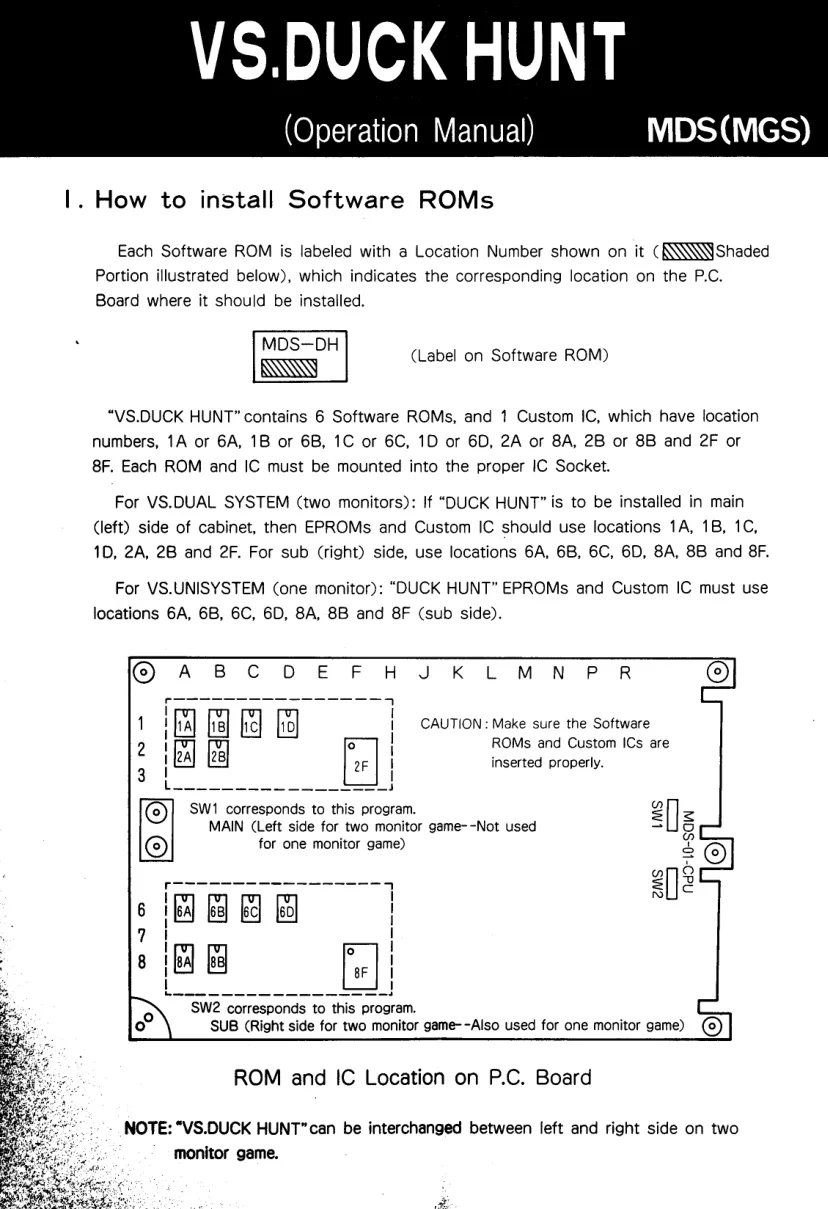 vs duckhunt manual|nintendo|games|.webp