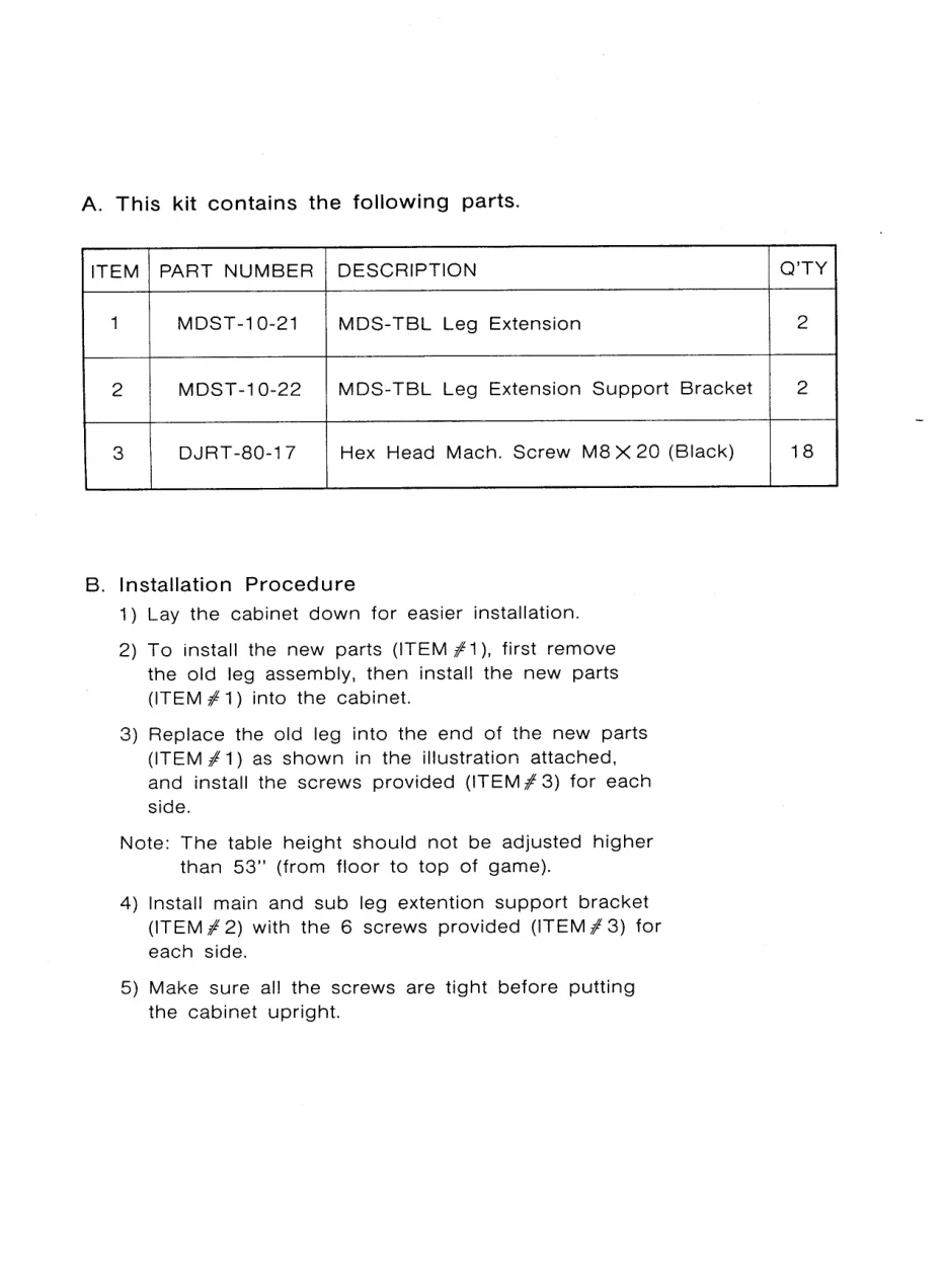 vs leg extension conversion kit instructions|nintendo|parts-and-peripherals|.webp