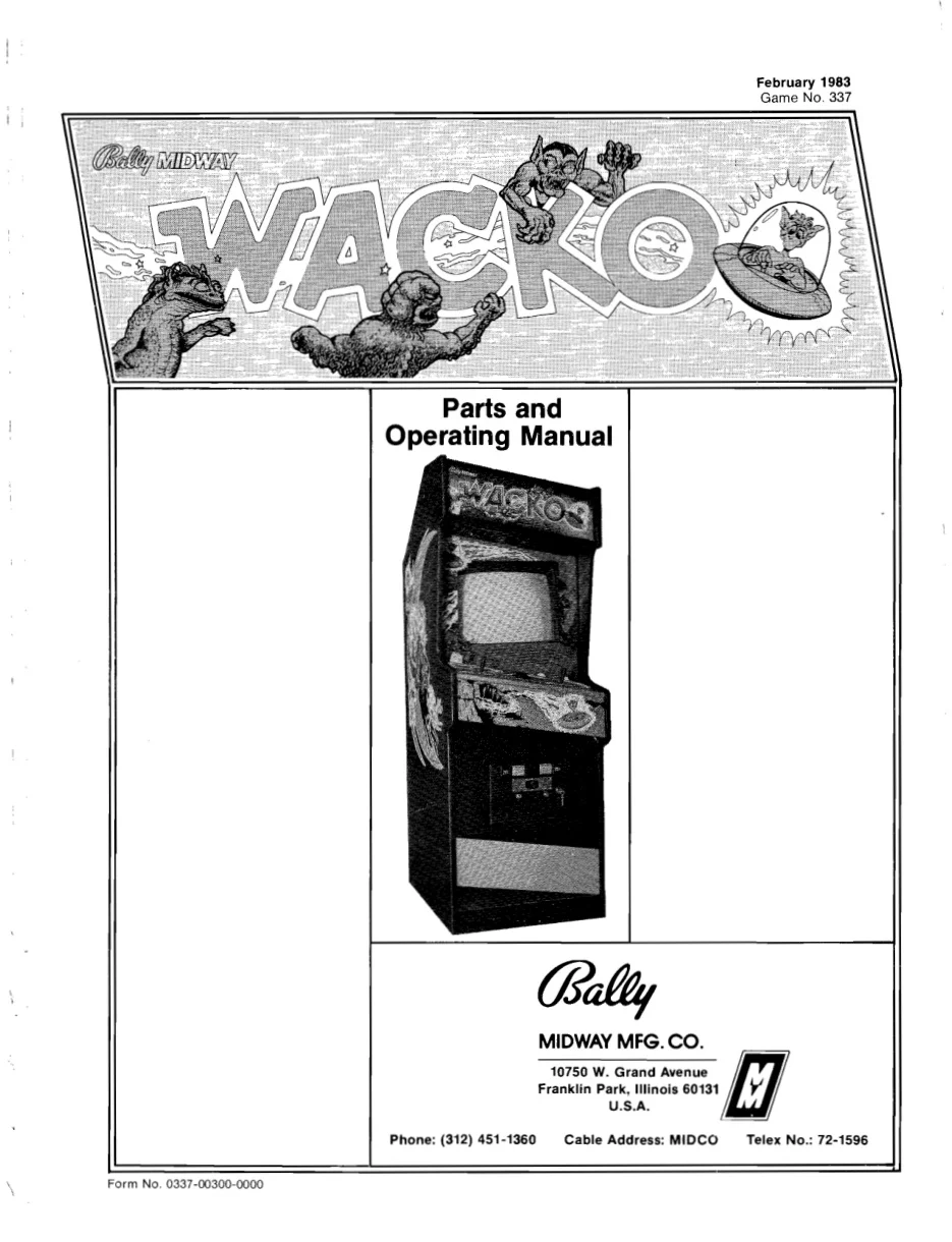 wacko operation manual|bally-midway|games|.webp