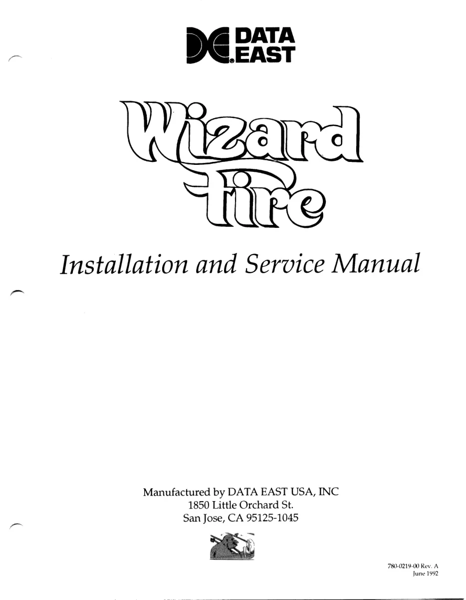 wizard fire manual|data-east|games|.webp
