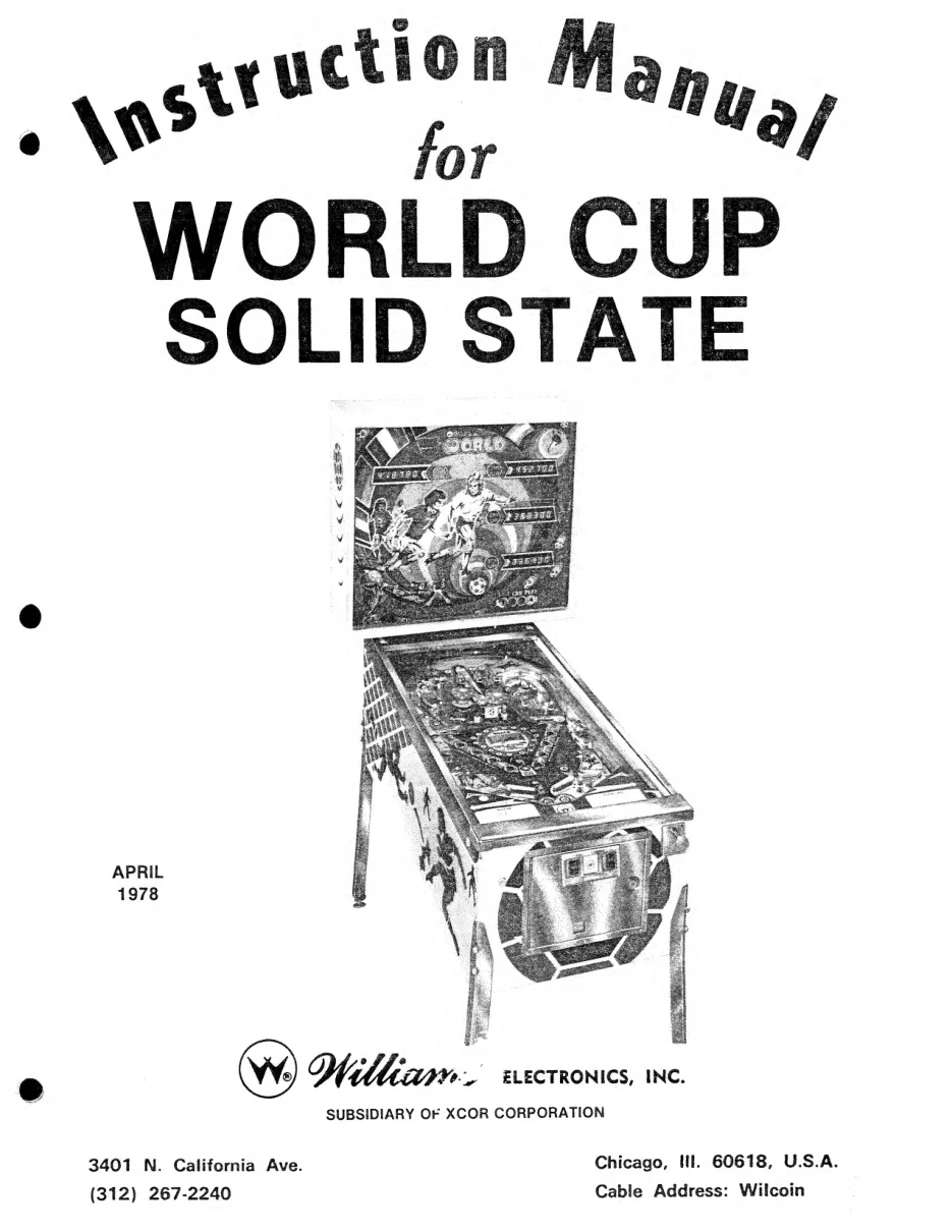 world cup 1978 manual|williams|pinball-em-adjacent|.webp