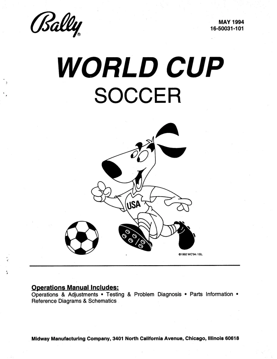 world cup soccer operation manual|bally|pinball-em-adjacent|.webp