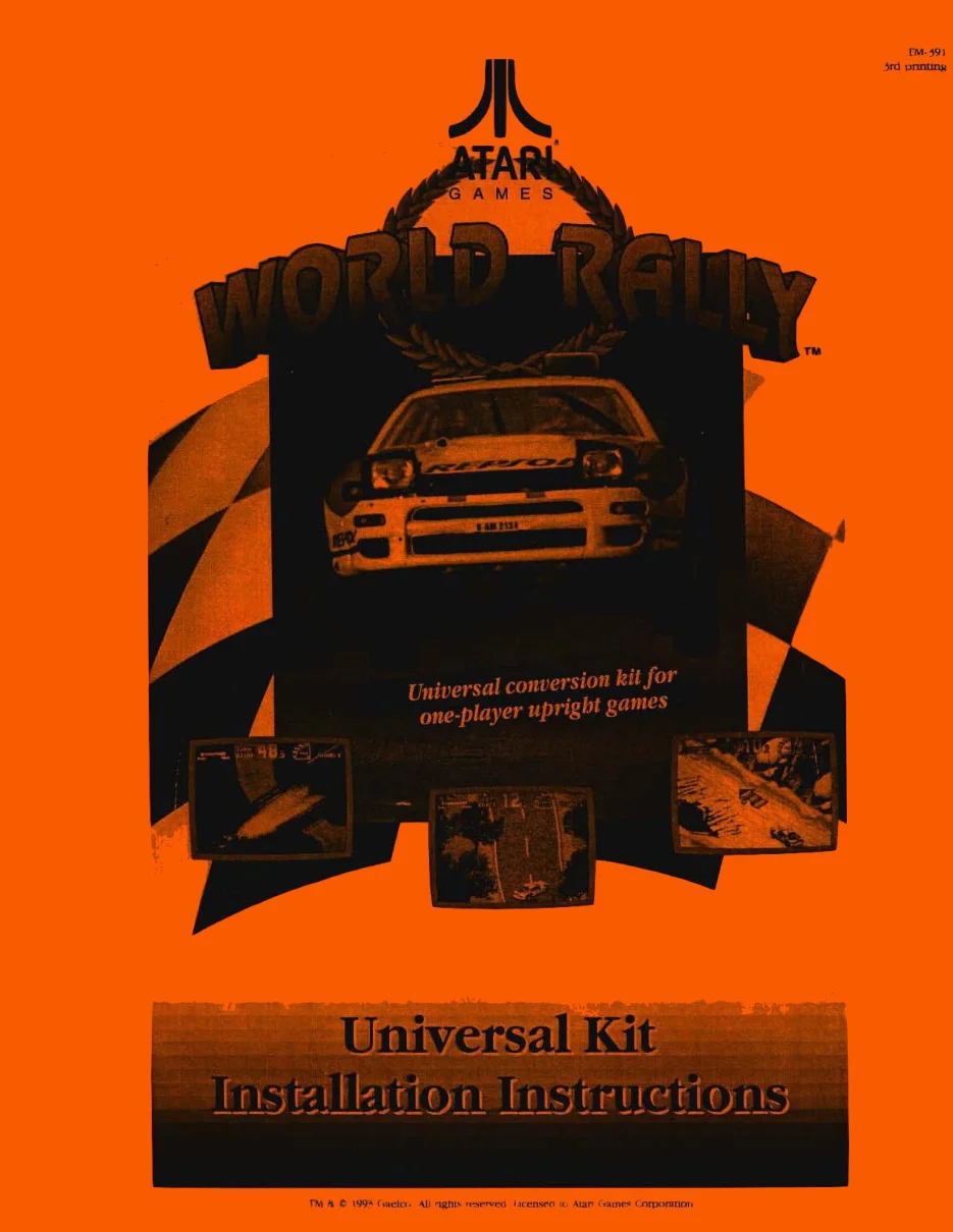world rally tm-391 conversion kit instructions|gaelco|games|3rd printing.webp