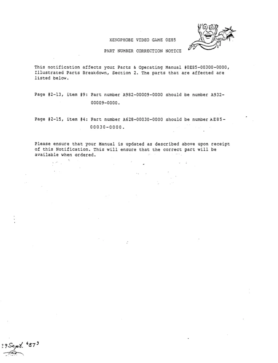 xenophobe-number-correction-service-bulletin-bally-midway-games-webp.12398