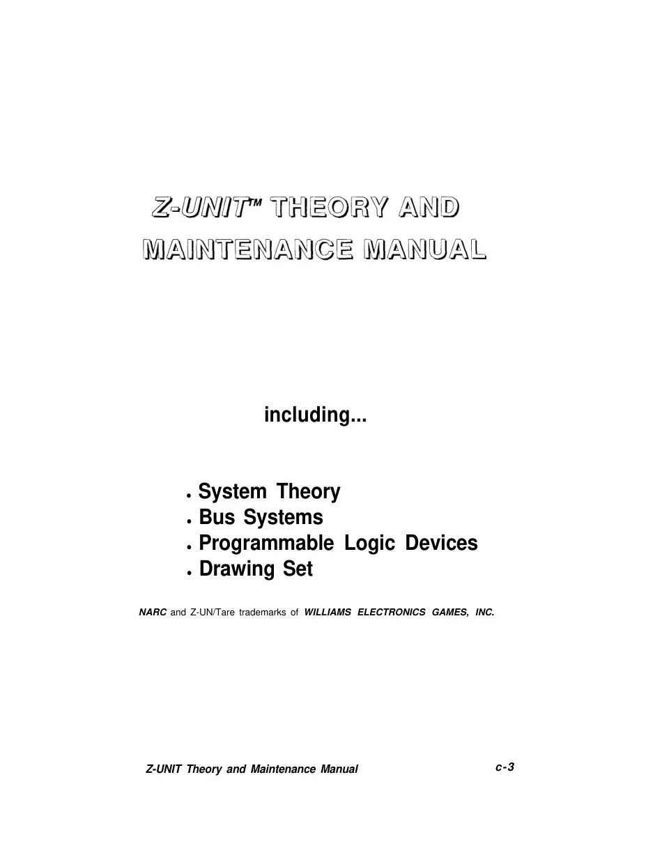 z-unit cpu theory maintanence manual|williams|aux-boards|.webp