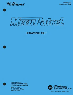 moon patrol drawing package sep 1982 manual|williams|schematics-and-wiring|.webp