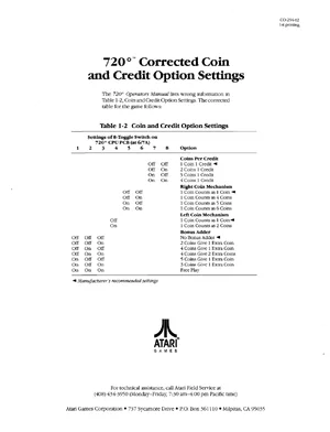 720 co-294-02 corrected coin manual|atari|games|1st printing.webp