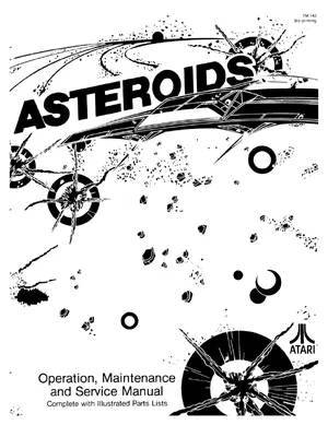 asteroids maintenance with illustrated lists service manual|atari|games|.webp