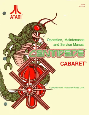 centipede caberat tm-189 manual|atari|games|1st printing.webp