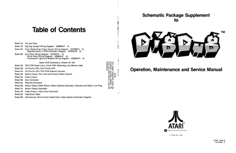 dig dug sp-203 manual|atari|games|1st printing.webp